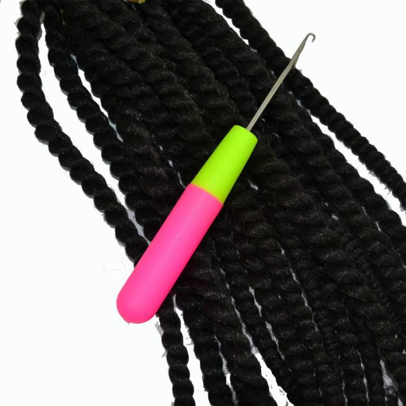 Herramienta de gancho de enganche GIRCSS 16 cm pack de 2 para microtrenzas