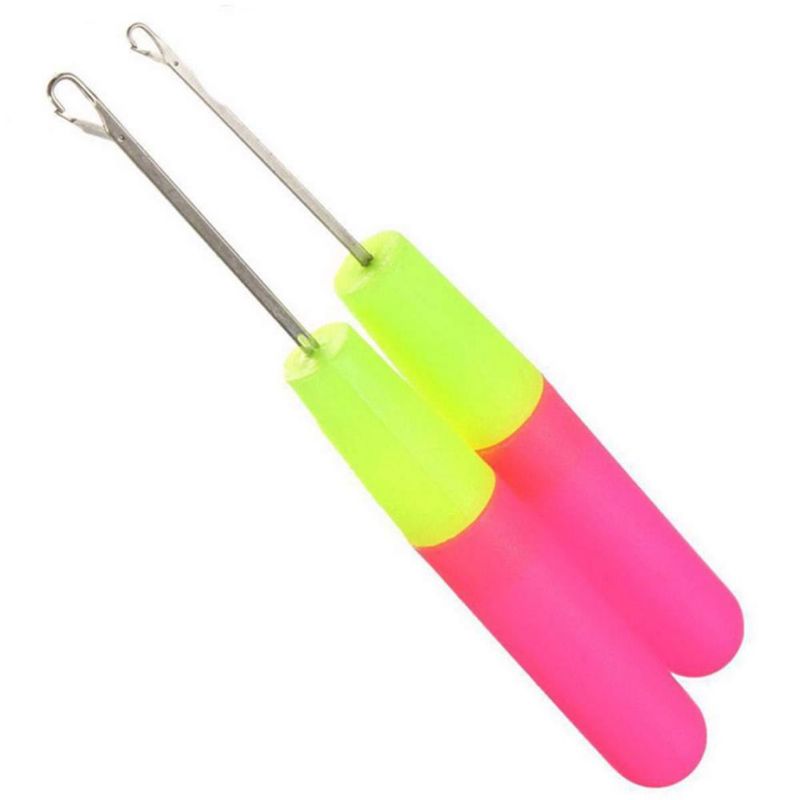 Herramienta de gancho de enganche GIRCSS 16 cm pack de 2 para microtrenzas