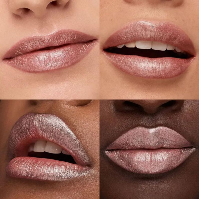 Labial FOCALLURE Metálico Nude Acabado Brillante