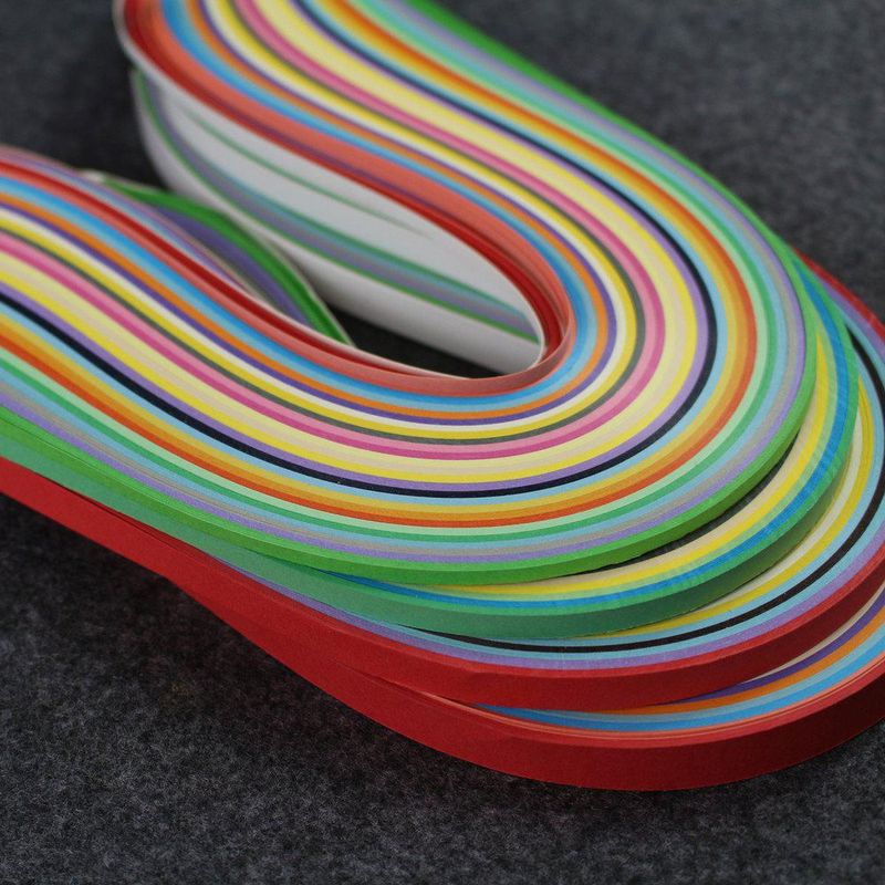 Tiras de Papel para Quilling IMISNO 1040 piezas 26 colores 38 cm