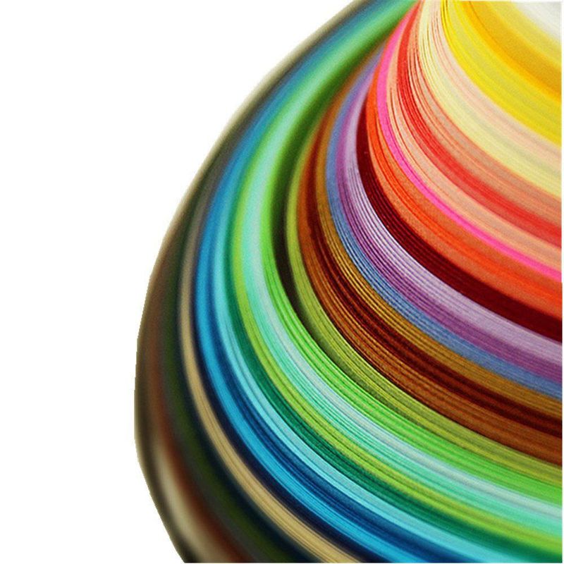 Tiras de Papel para Quilling IMISNO 1040 piezas 26 colores 38 cm