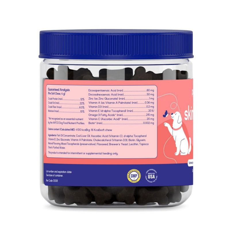 Suplemento para la Piel y el Pelaje PupGrade 360 Gominolas Sabor Pato