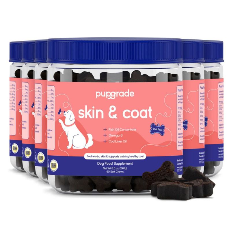 Suplemento para la Piel y el Pelaje PupGrade 360 Gominolas Sabor Pato