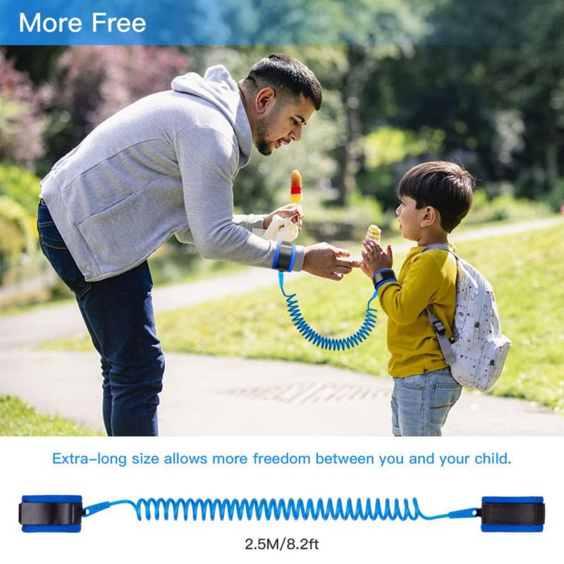 Correa de muñeca anti‑pérdida Hooyyene 25 m azul para niños pequeños