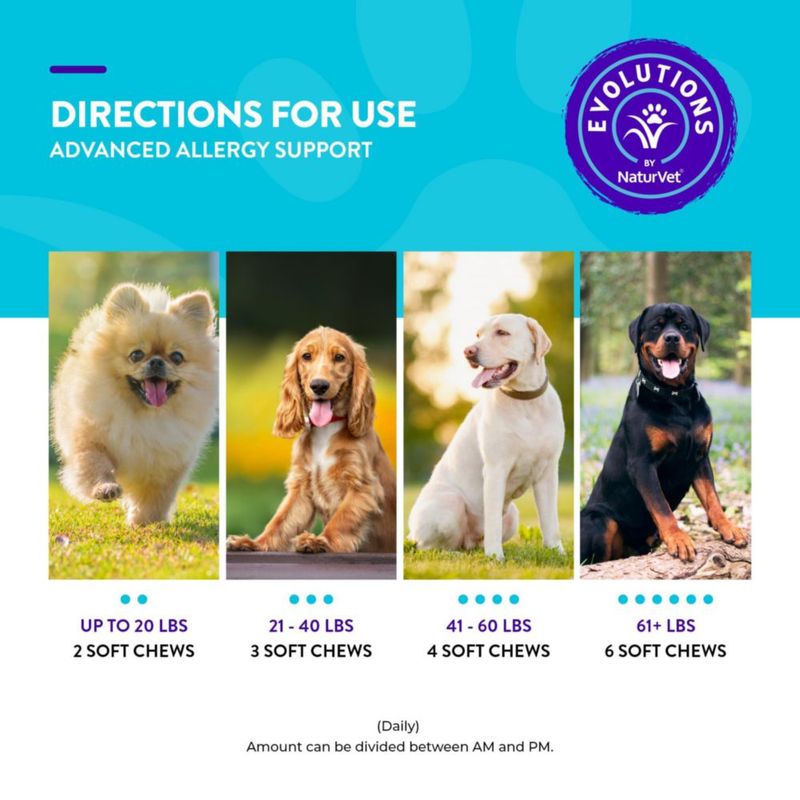Masticables para perros NaturVet Apoyo a la Alergia 180 uds 450 g