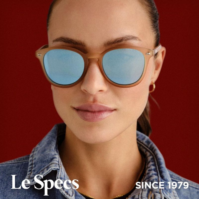 Gafas de Sol Le Specs Bandwagon Raw Sugar/Ice Blue