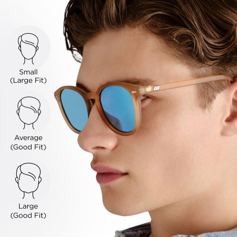 Gafas de Sol Le Specs Bandwagon Raw Sugar/Ice Blue