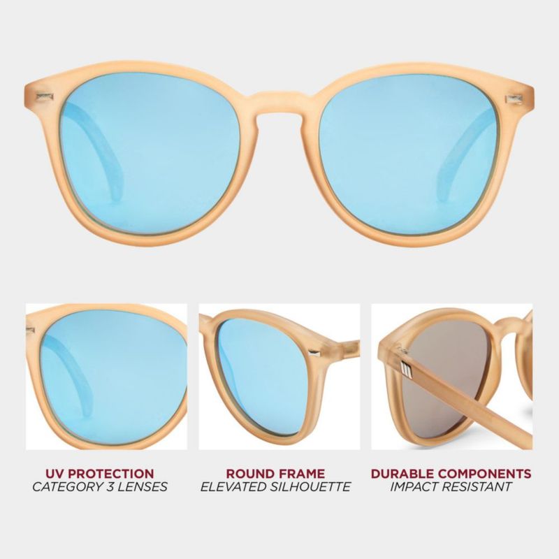 Gafas de Sol Le Specs Bandwagon Raw Sugar/Ice Blue