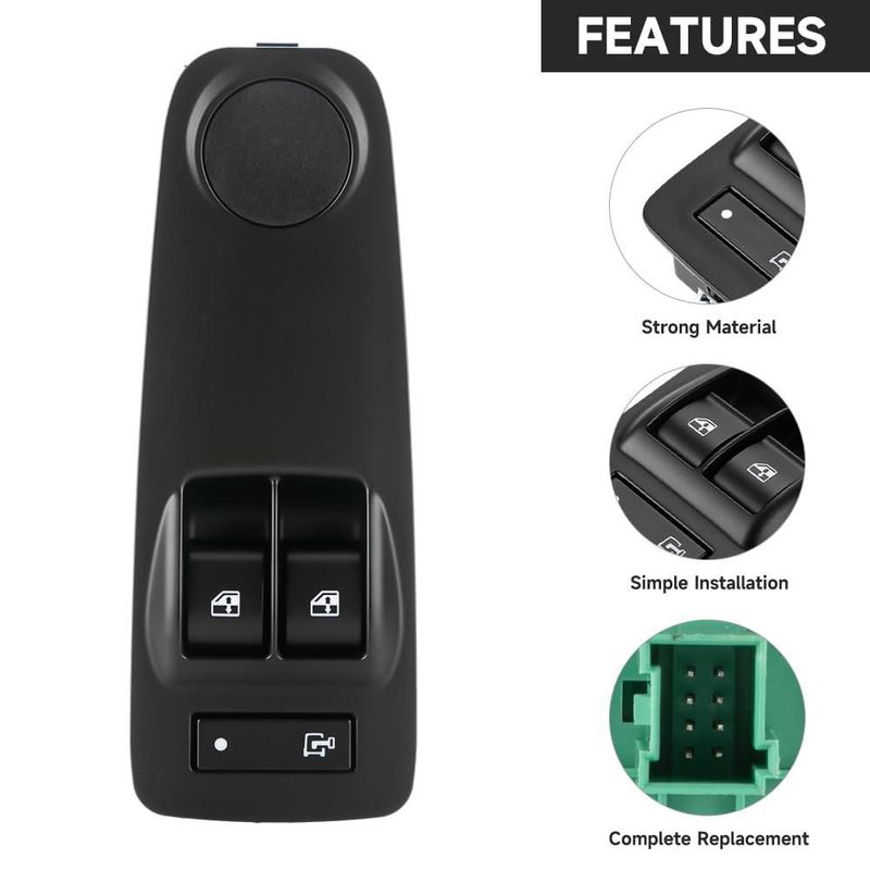Interruptor Maestro de Ventana Eléctrica YOLLKY para Ram ProMaster 2014‑2017