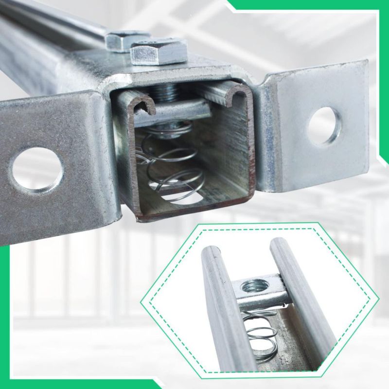 BOLTS Anmas Home Pack de 20 piezas 1/2" x 1" para canal de soporte