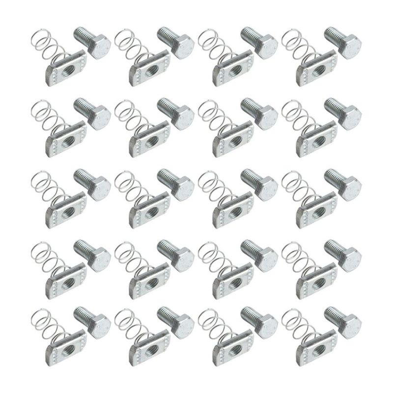 BOLTS Anmas Home Pack de 20 piezas 1/2" x 1" para canal de soporte