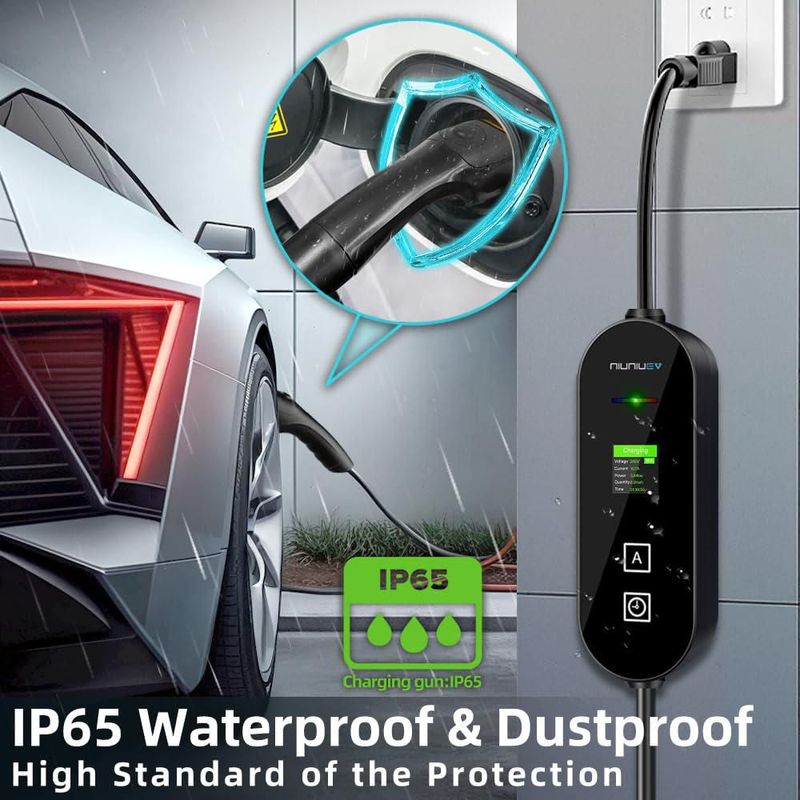 Cargador EV NIUNIUEV 8~16A 110~240V J1772 NEMA