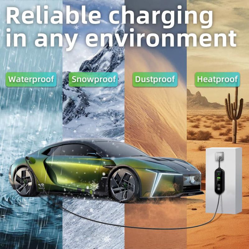 Cargador EV NIUNIUEV 8~16A 110~240V J1772 NEMA