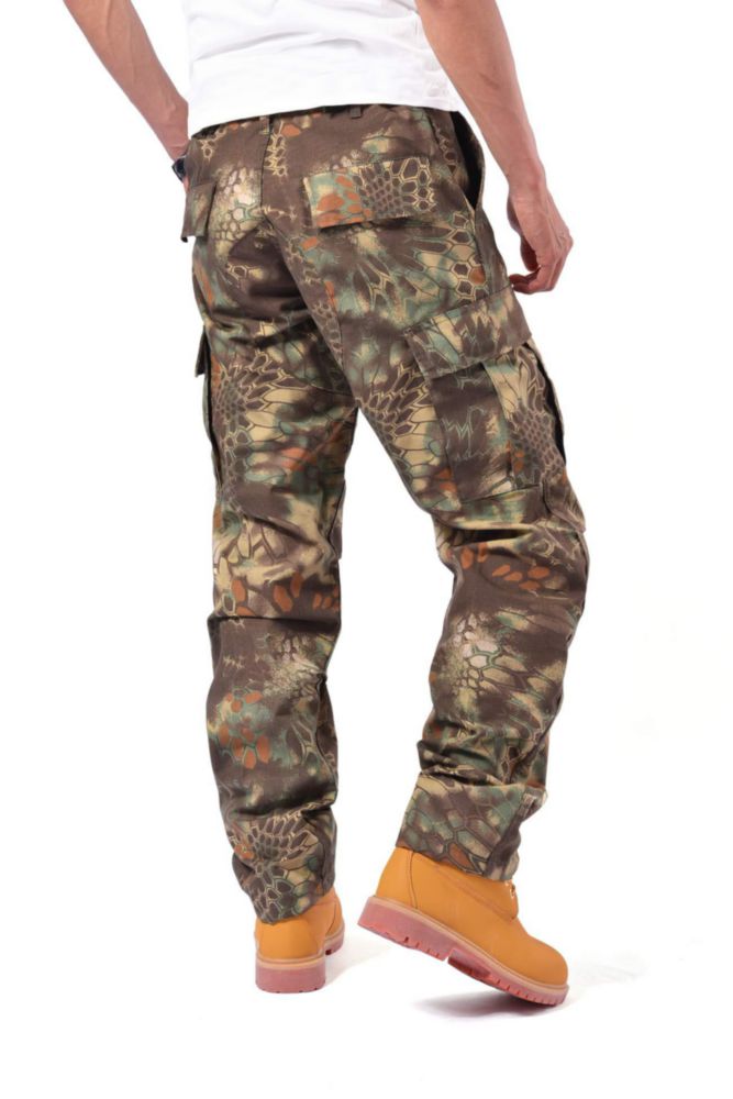 Pantalones Cargo BACKBONE de 6 Bolsillos y Cintura Ajustable