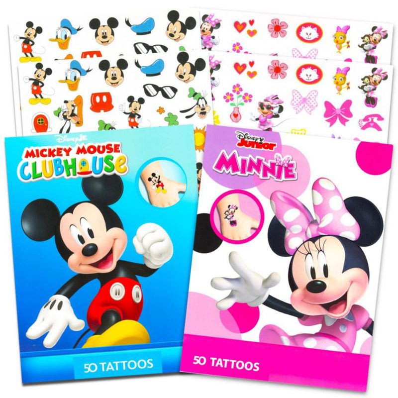 Tatuajes Temporales Disney Mickey & Minnie - Pack de 100