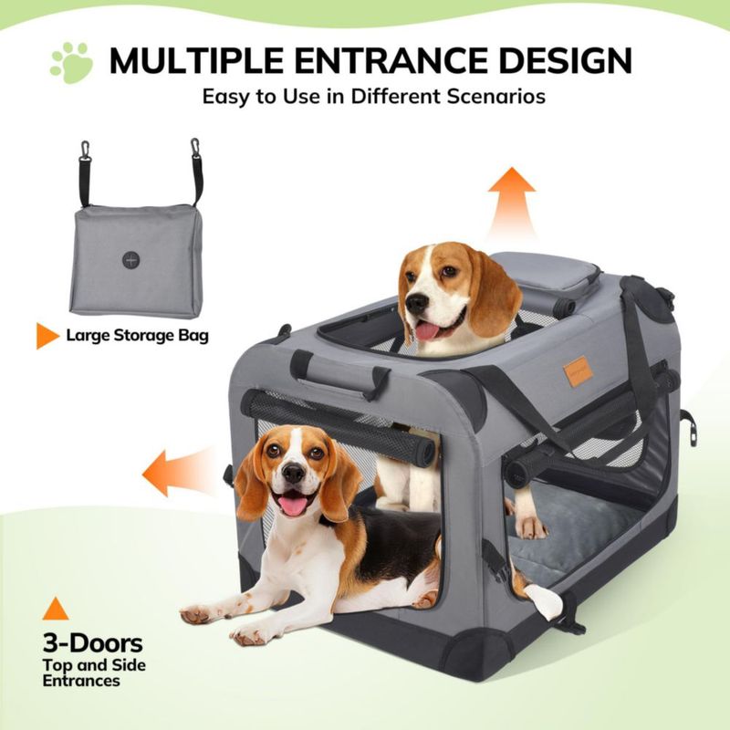 Jaula para perros Morpilot 71 cm plegable 18 kg