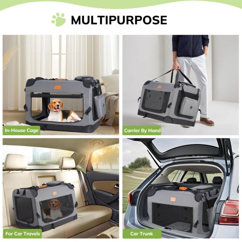 Jaula para perros Morpilot 71 cm plegable 18 kg