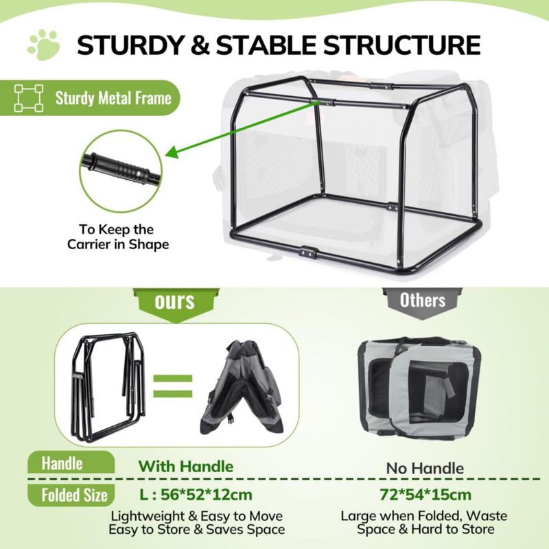 Jaula para perros Morpilot 71 cm plegable 18 kg