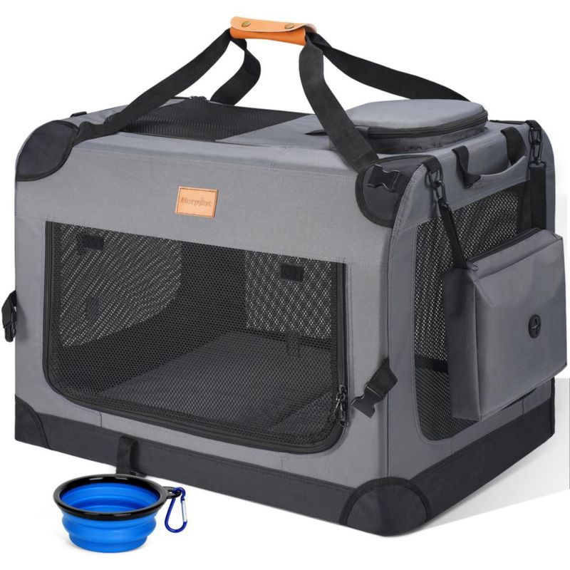Jaula para perros Morpilot 71 cm plegable 18 kg