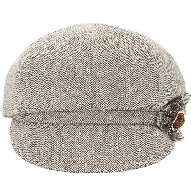 Gorra Juiterchy para Mujer con Visera y Boina 56‑59 cm Hebilla de Flor