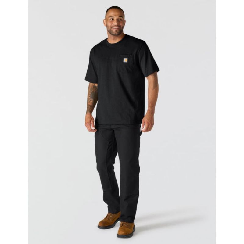 Camiseta Carhartt Dearborn Corte Relajado Mediana Negra