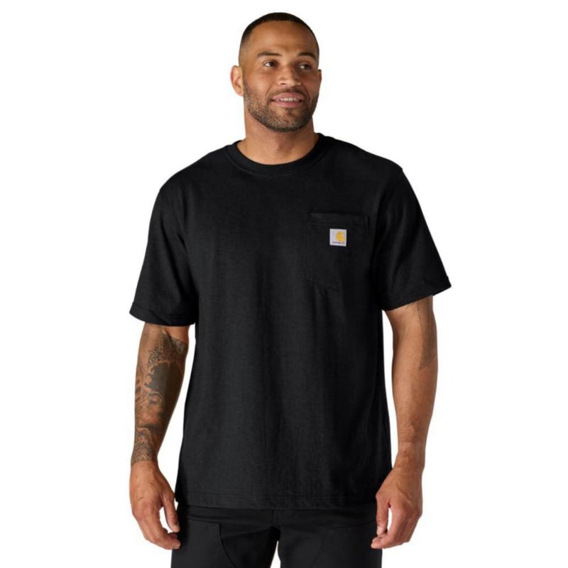 Camiseta Carhartt Dearborn Corte Relajado Mediana Negra