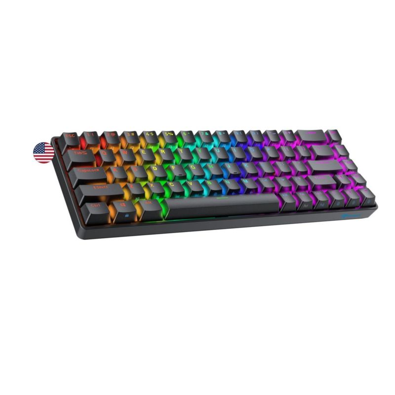 Teclado Ranked Master M65 de 68 teclas RGB con distribución US