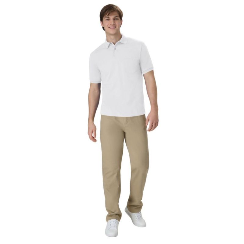 Polo Hanes blanco talla S pack de 2 con bolsillo
