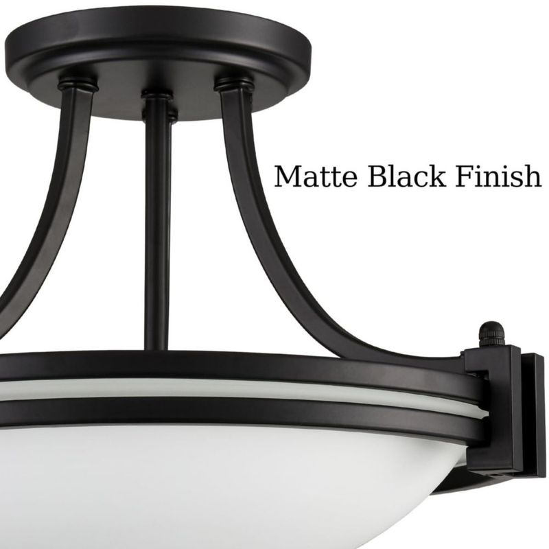 Lámpara de techo TEENYO 30 cm 2 luces negro mate 110 V
