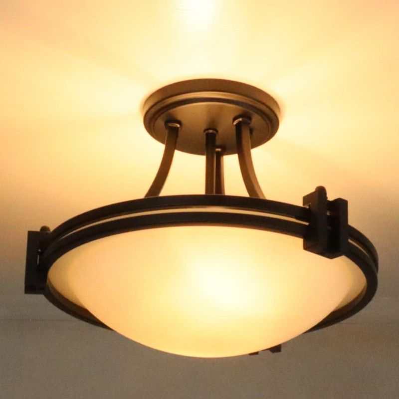 Lámpara de techo TEENYO 30 cm 2 luces negro mate 110 V