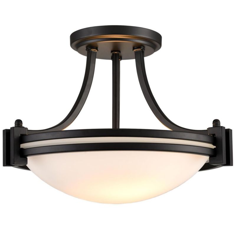 Lámpara de techo TEENYO 30 cm 2 luces negro mate 110 V