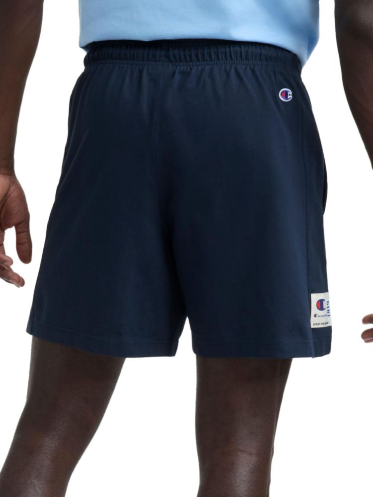 Shorts Champion 18 cm con logo script de algodón azul marino profundo - Talla L