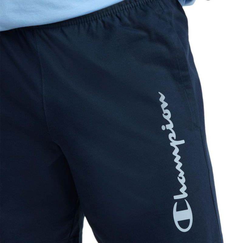 Shorts Champion 18 cm con logo script de algodón azul marino profundo - Talla L