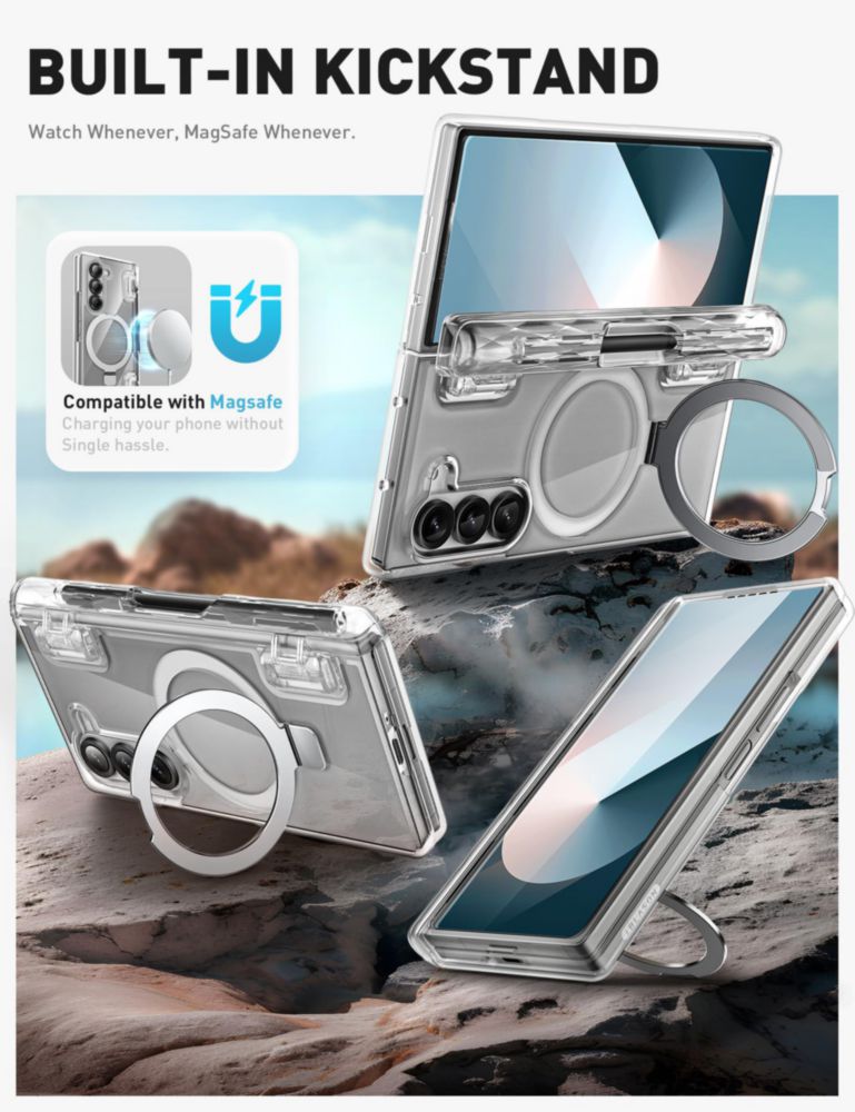 Funda i-Blason Galaxy Z Fold 6 MagSafe transparente