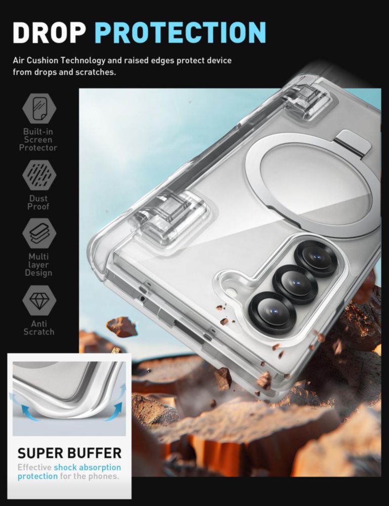 Funda i-Blason Galaxy Z Fold 6 MagSafe transparente