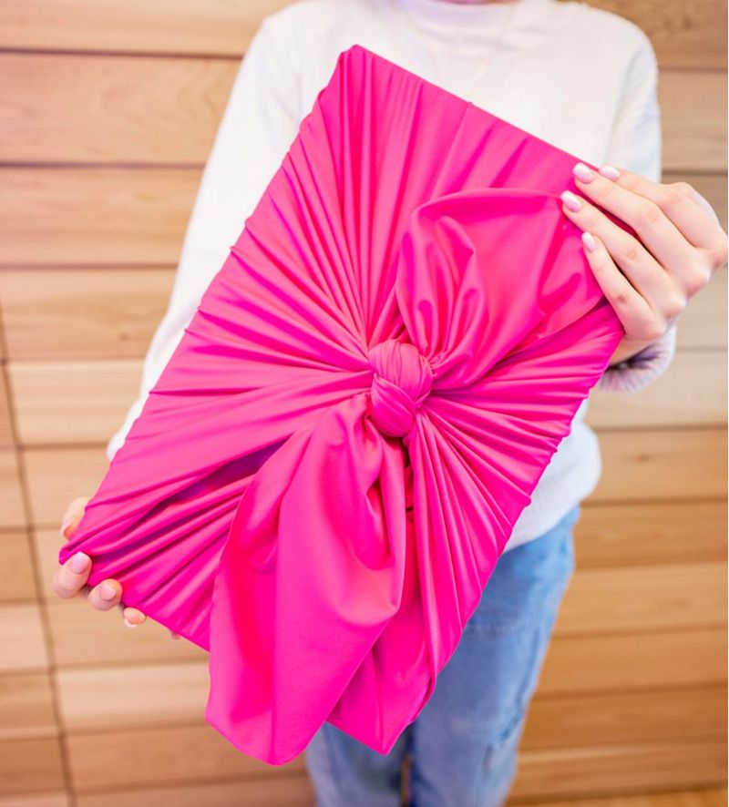 Furoshiki SHIKIWRAP 71 cm Envoltorio Reutilizable Rosa Vibrante
