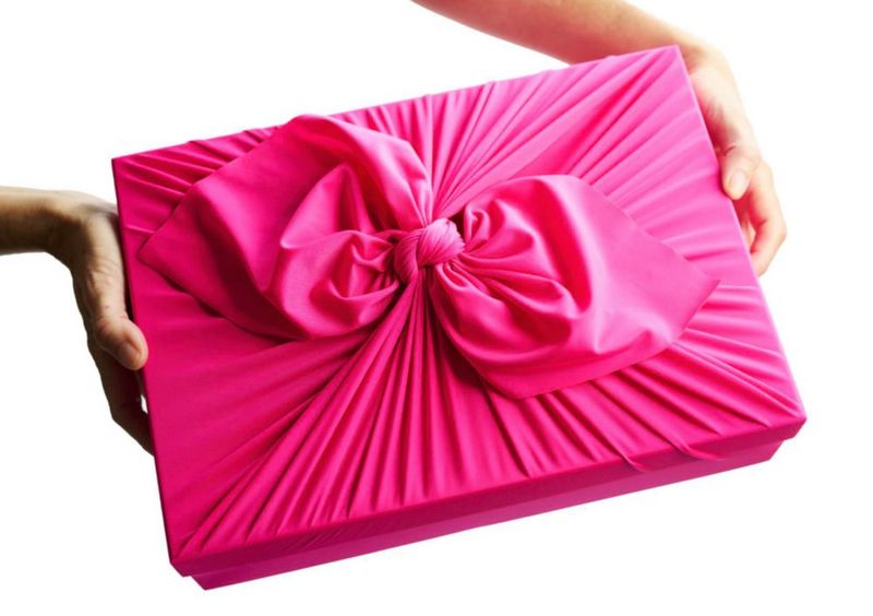 Furoshiki SHIKIWRAP 71 cm Envoltorio Reutilizable Rosa Vibrante