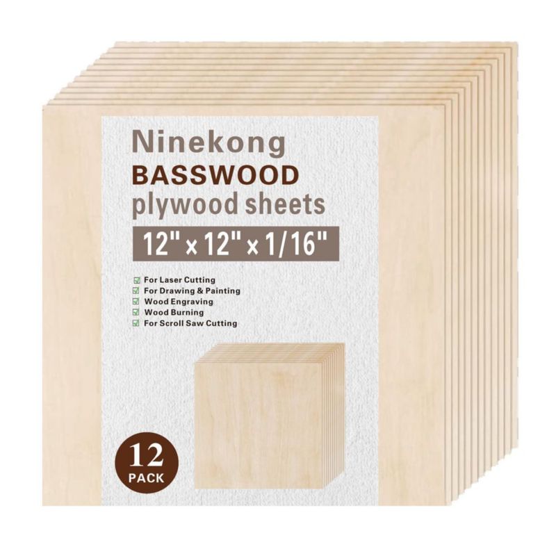 Láminas de tilo Ninekong 30 cm 12 unidades 15 mm de grosor