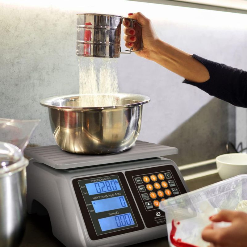 Balanza de alimentos BROMECH 30 kg impermeable con cálculo de precio
