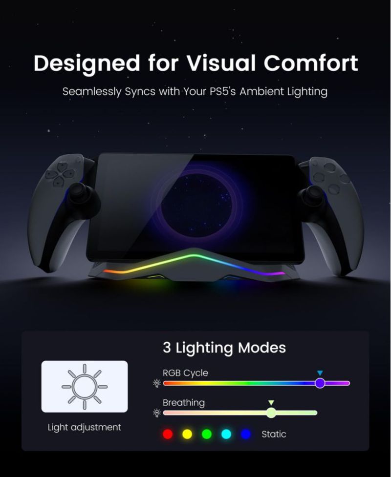 Cargador PS Portal DINOSTRIKE GS RGB USB‑C Pack de 2