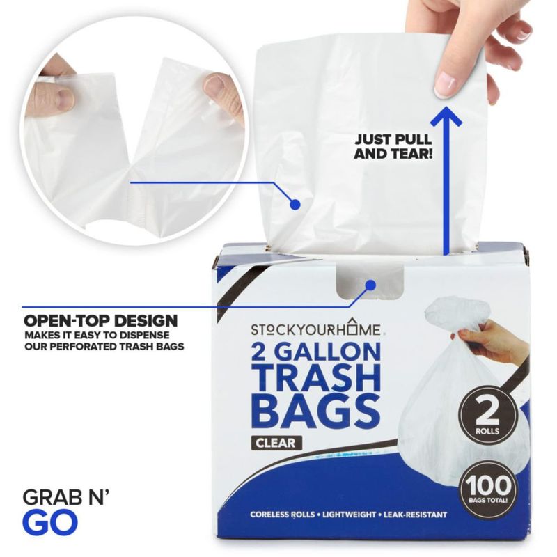 Bolsas de basura Stock Your Home 76 L 100 unidades