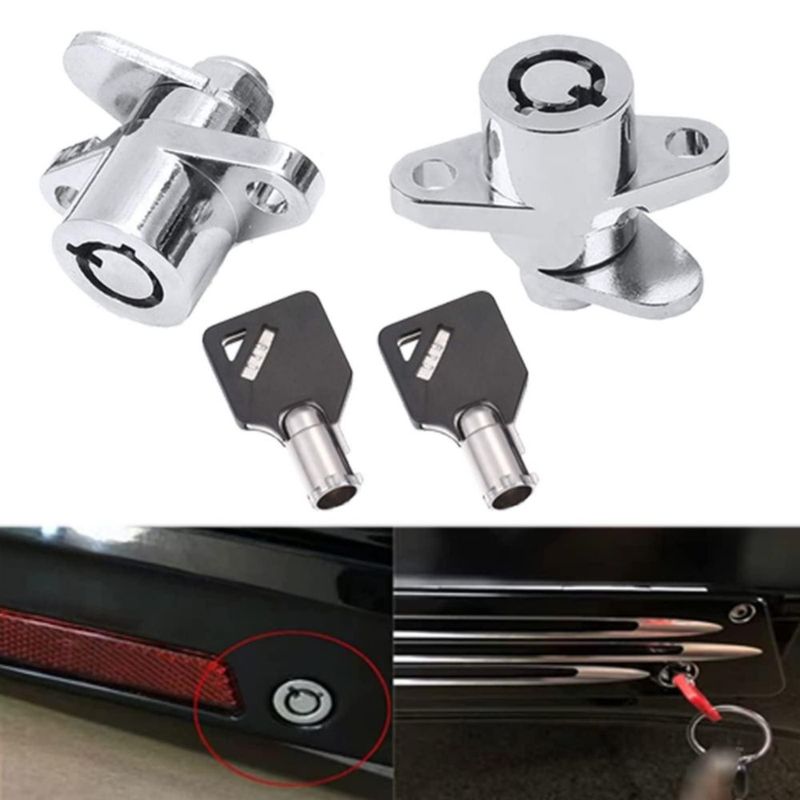 Candados para alforjas Harley TCMI de acero 25 cm 2 llaves