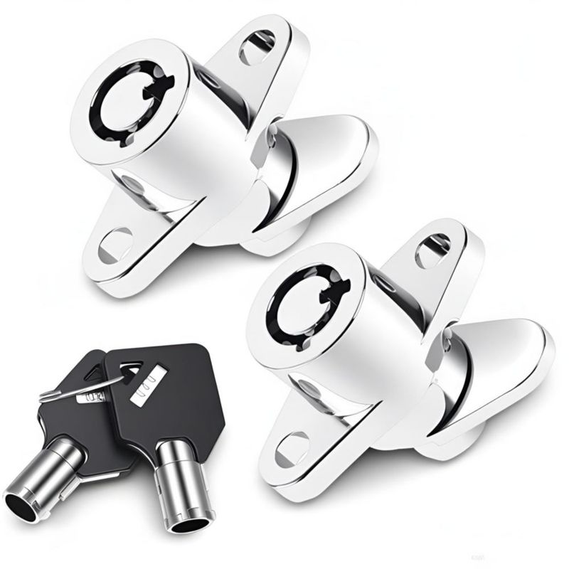 Candados para alforjas Harley TCMI de acero 25 cm 2 llaves