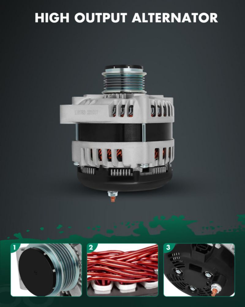 Alternador SCITOO 12V 170A para GMC Acadia 2007‑2016