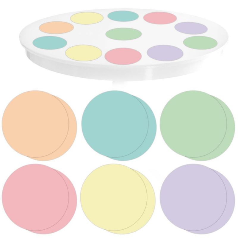 Puntos de borrado en seco VITASHYNX 18 piezas 28 cm colores pastel