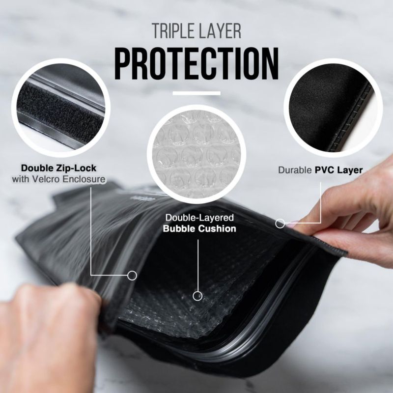 Protector de Vino Liquid Spectrum Pack de 6 negro reutilizable