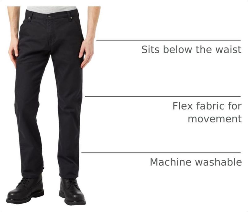 PANTALONES Dickies 86 cm x 76 cm Stonewash negro
