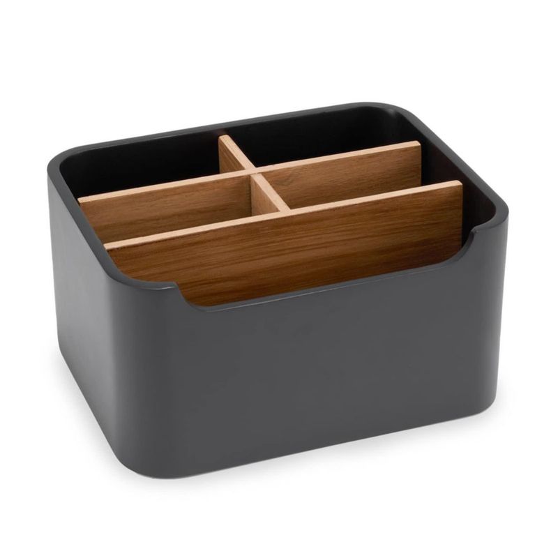 Caddy SZYRL Soporte para Mandos a Distancia y Organizador de Escritorio Negro