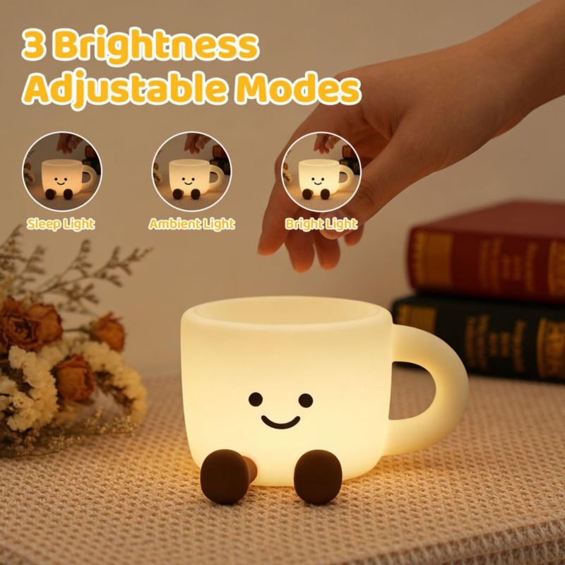 Lámpara Gemmac Taza de Café 7 colores regulable recargable por USB
