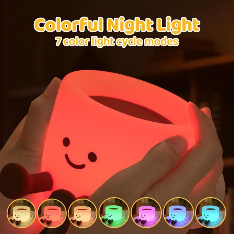 Lámpara Gemmac Taza de Café 7 colores regulable recargable por USB